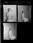 Young Woman at an Indiana 4-H Masonic Meeting (3 Negatives) (July 10, 1954) [Sleeve 15, Folder d, Box 4]
